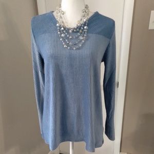 Soft Surroundings Lucy Lux Top S NWT $89 Highland Blue